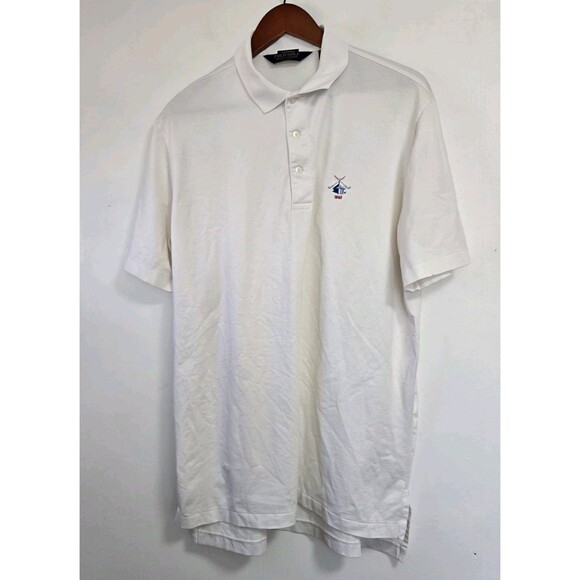 Polo by Ralph Lauren Other - Polo Golf Ralph Lauren Shirt Mens Size L Bidermann DE Golf Club Casual White